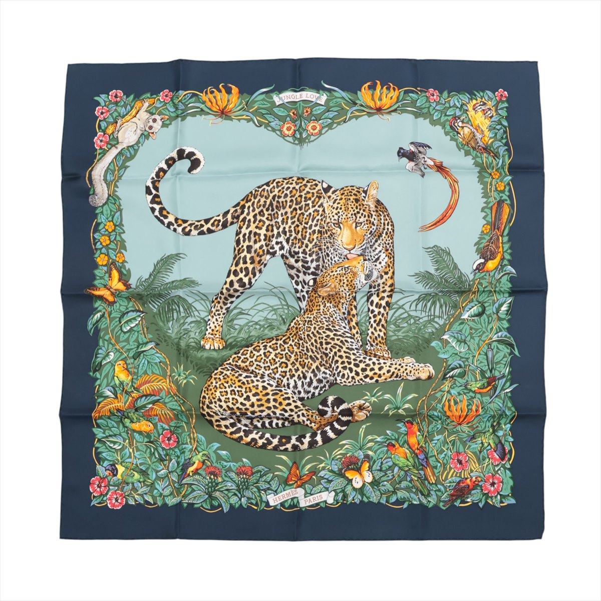 楽天市場】【エルメス】Hermes カレ90 シルクスカーフ JUNGLE LOVE
