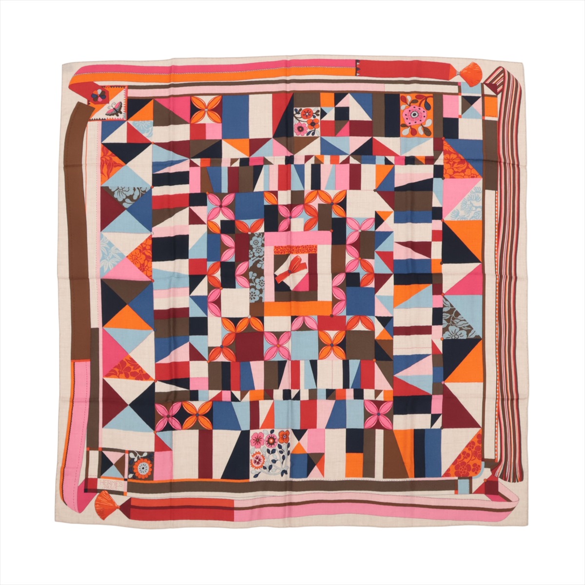 楽天市場】エルメス カレ140 ジェアン ショール ジャガーとハチドリ