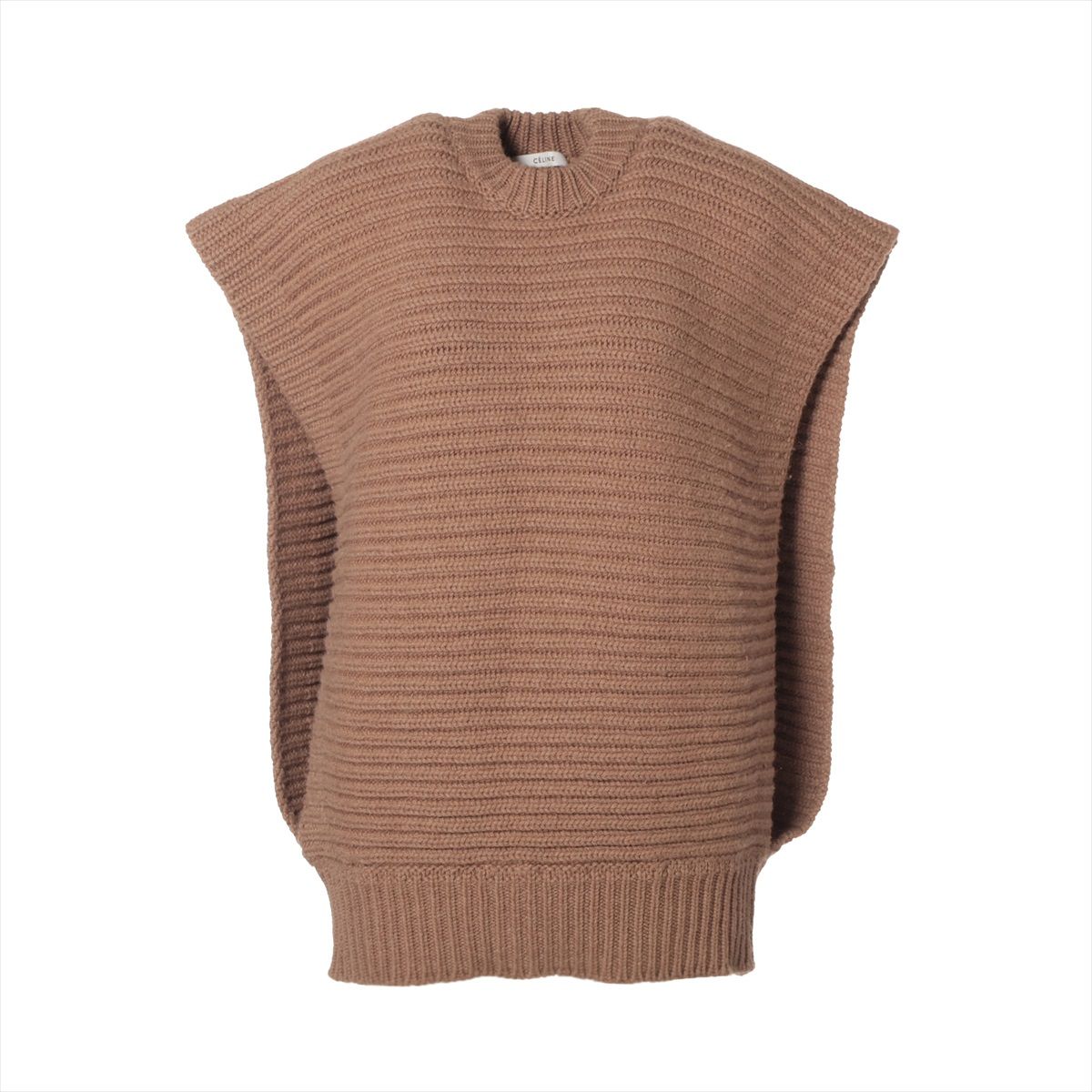 楽天市場】【中古】CELINE フィービー期 キャメルニットベスト 2 3GE4