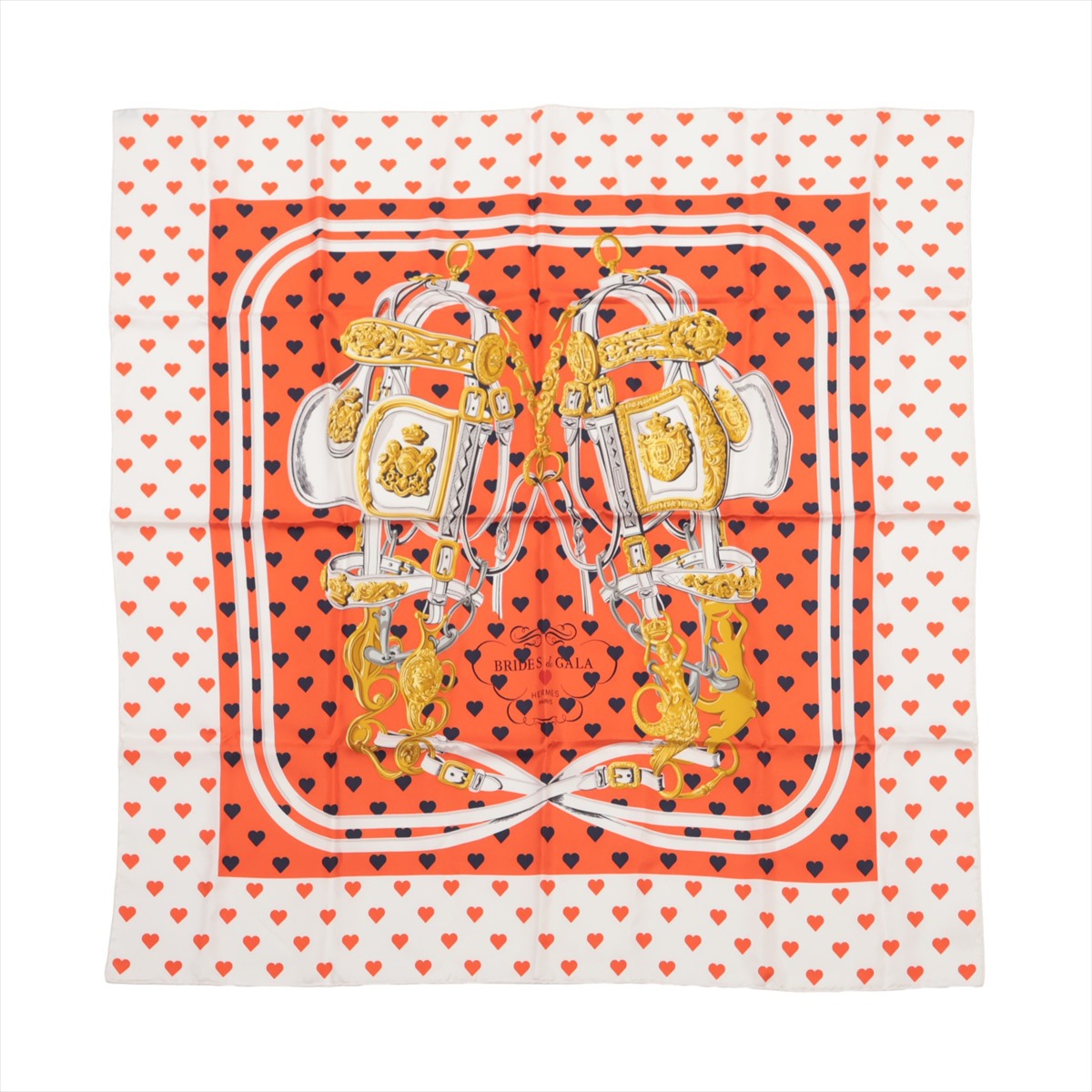 楽天市場】【楠本質店/元住吉】エルメス スカーフ カレ90「BRIDES de
