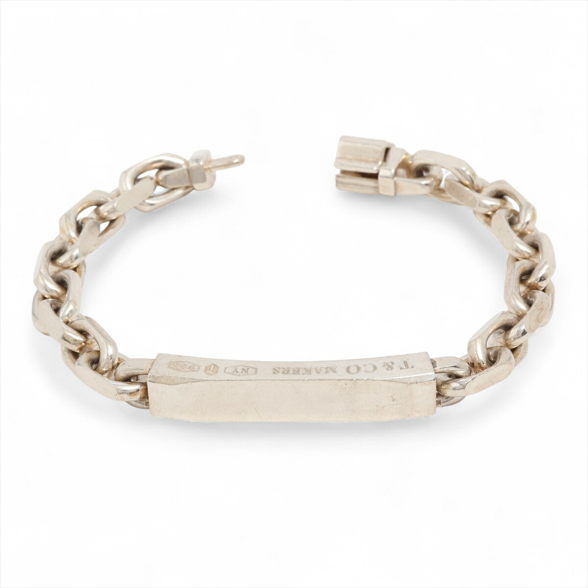 ティファニー　TIFFANY メイカーズ ナロー チェーン ブレスレット ティファニーメイカーズ ナローチェーンブレスレット ミディアム ユニ