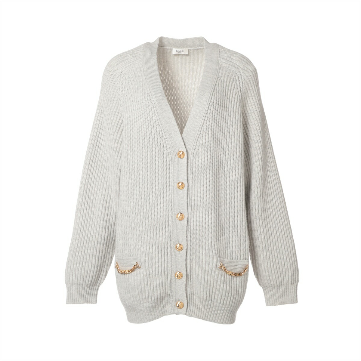 CELINE カーディガン　カシミヤ　セリーヌ 中古・古着通販】CELINE (セリーヌ) トリオンフカシミヤカーディガン