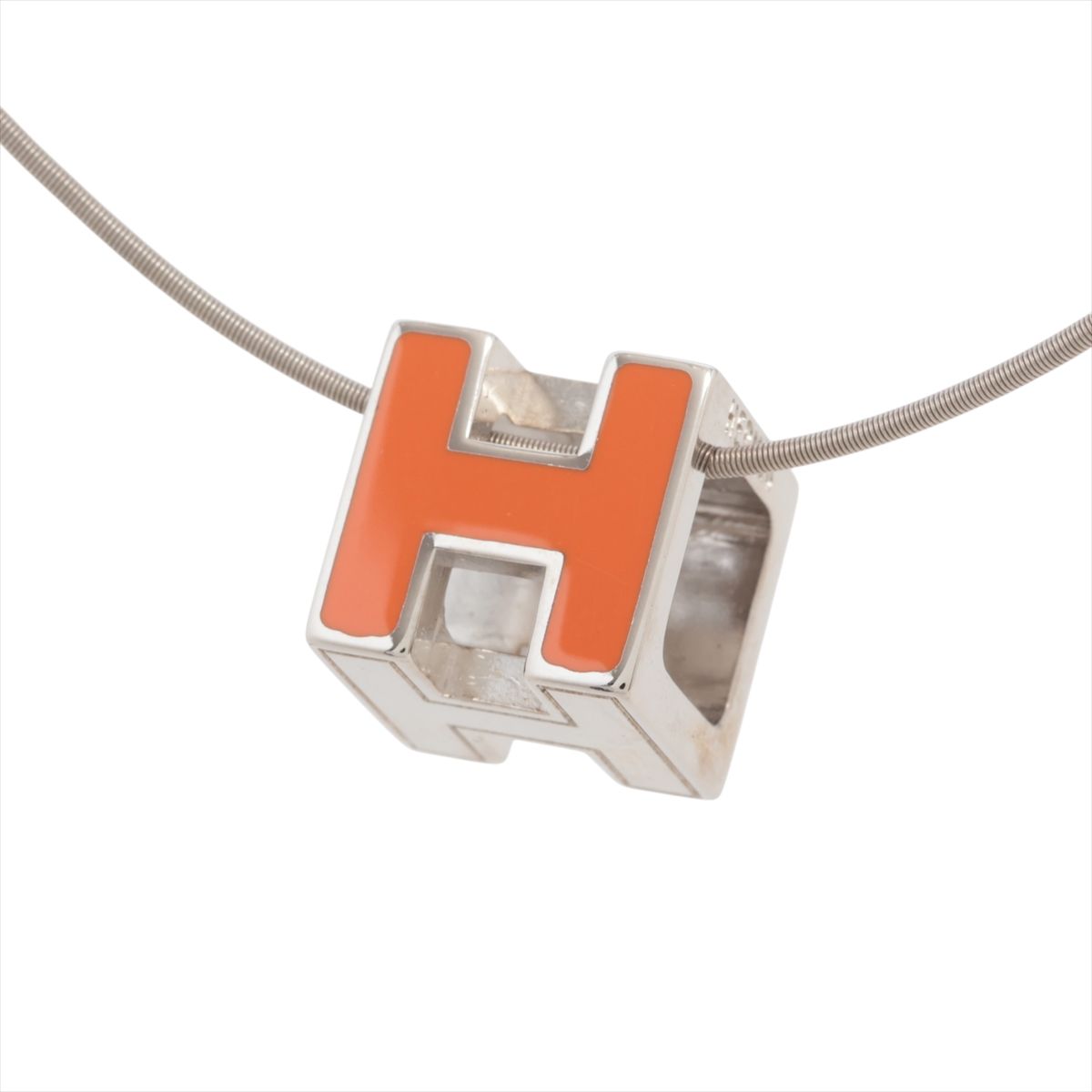 楽天市場】【中古】エルメス ネックレス カージュドアッシュ Hキューブ