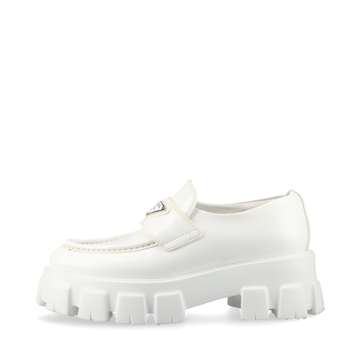 楽天市場】プラダ モノリス ポインテッドトゥ 厚底 三角ロゴ