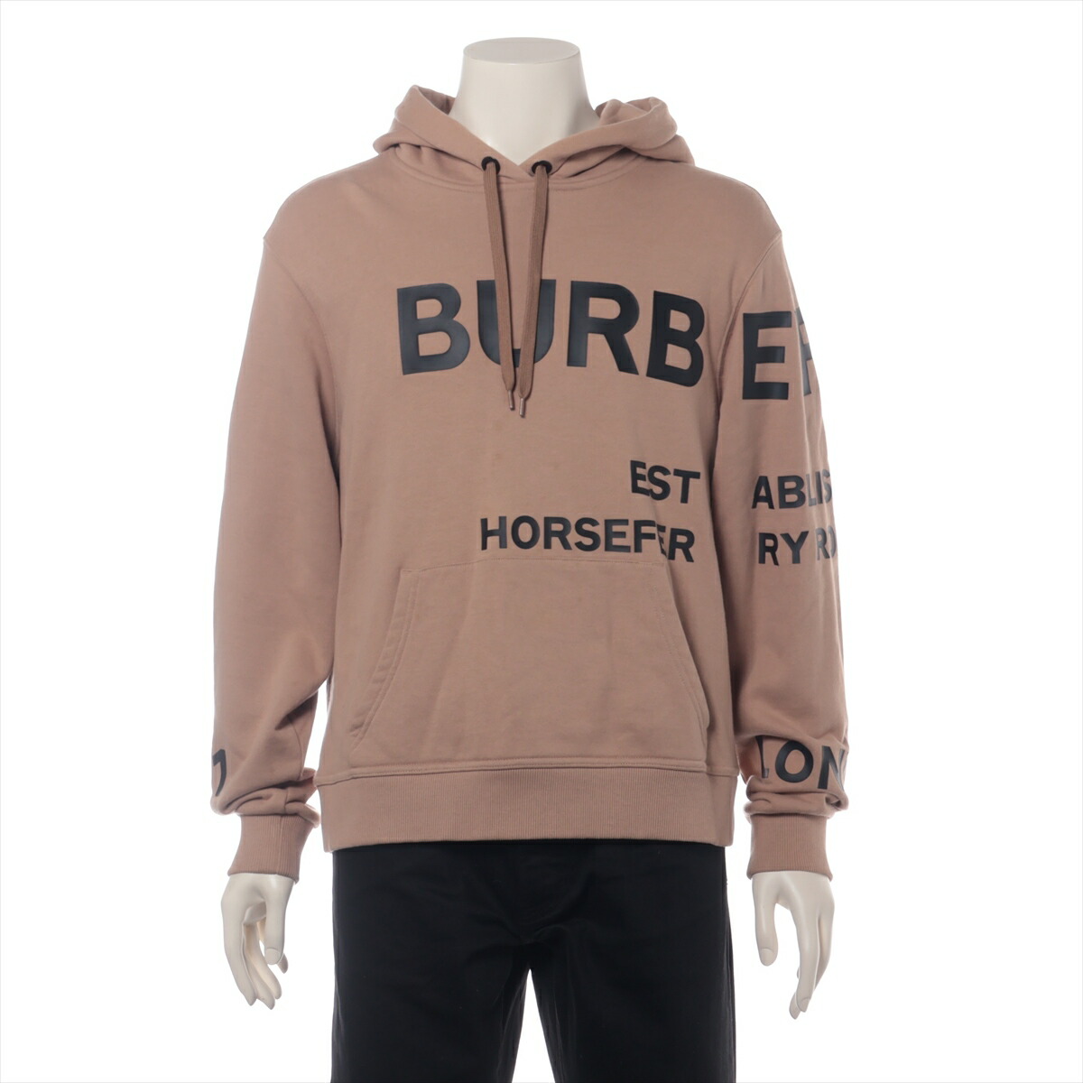 楽天市場】美品 バーバリー ホースフェリー パーカー メンズ コットン