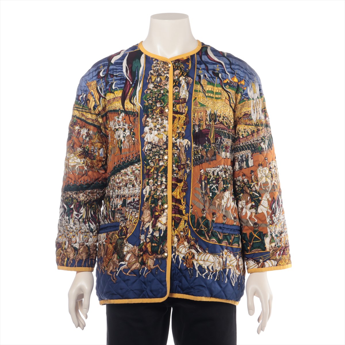 エルメス<美品>HERMES/-リバーシブルブルゾン・キルティング！ エルメス<美品>HERMES/-リバーシブルブルゾン・キルティング！ 楽天