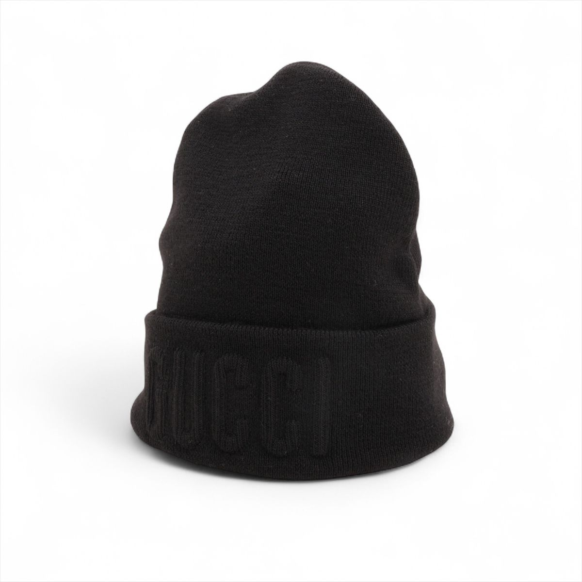 【中古】グッチ 764541 4GAHF ロゴ ニットキャップ M ウール ブラック 18,044円