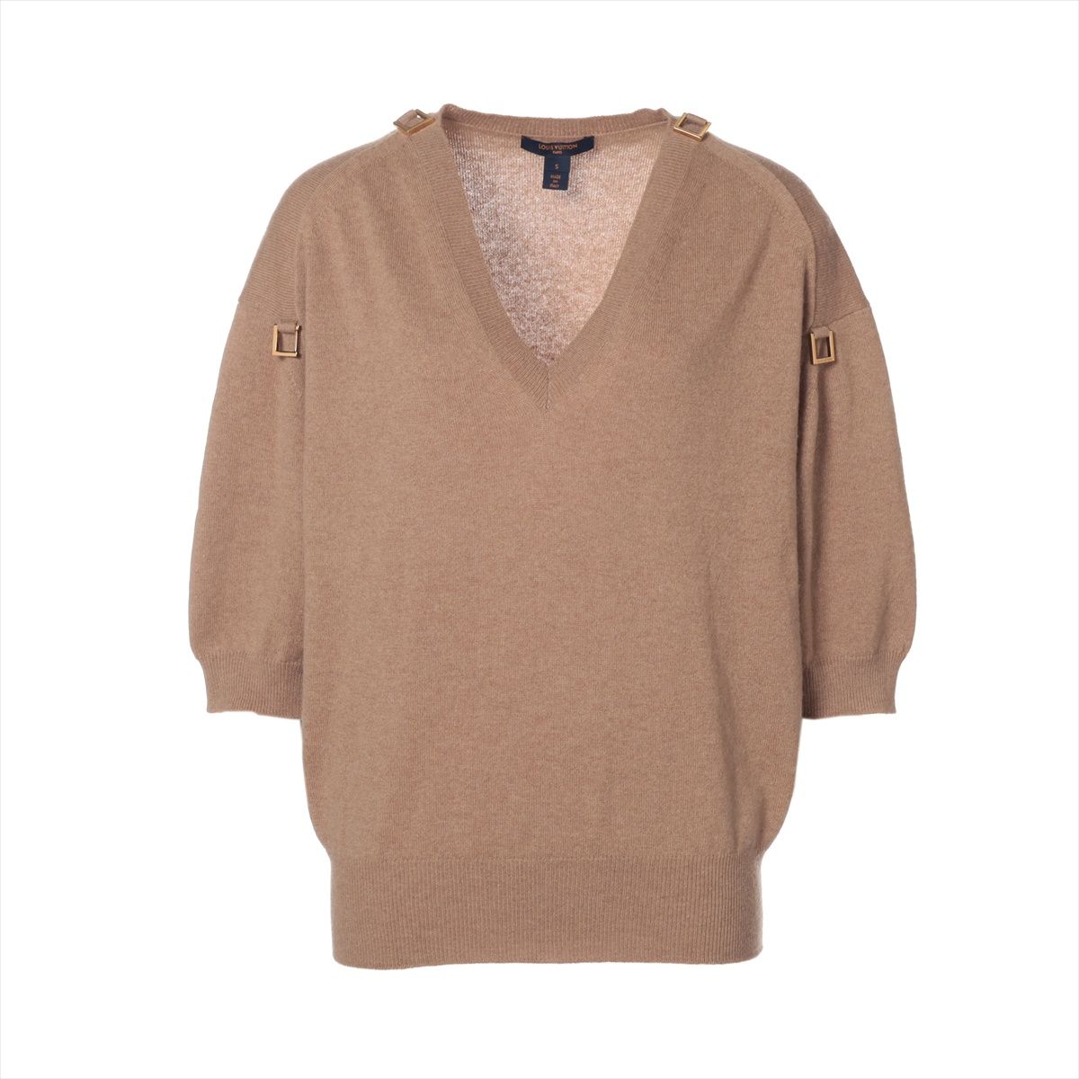 【中古】ヴィトン 22AW カシミヤ ニット S レディース ブラウン RW222B FNKS98TLB
