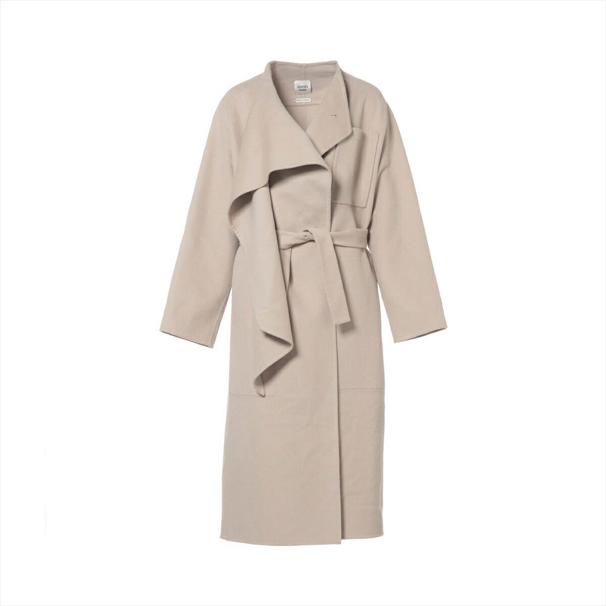 楽天市場】【エルメス】Hermes 22年 カシミヤ ベルト付き ダブル