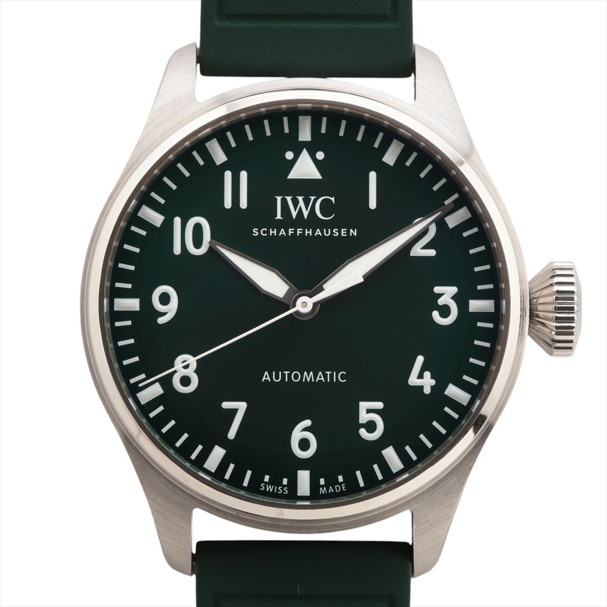 【中古】IWC ビッグパイロットウォッチ 43 IW329306 SS SS×ラバー AT グリーン文字盤 1,070,786円