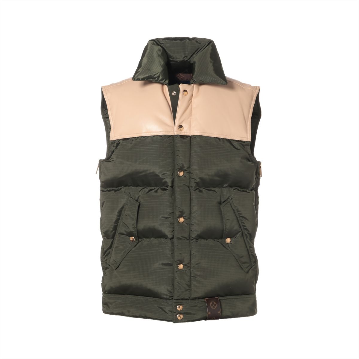 【中古】ヴィトン 23AW ナイロン ダウンベスト 34 レディース カーキ RW232W｜ALLU 店