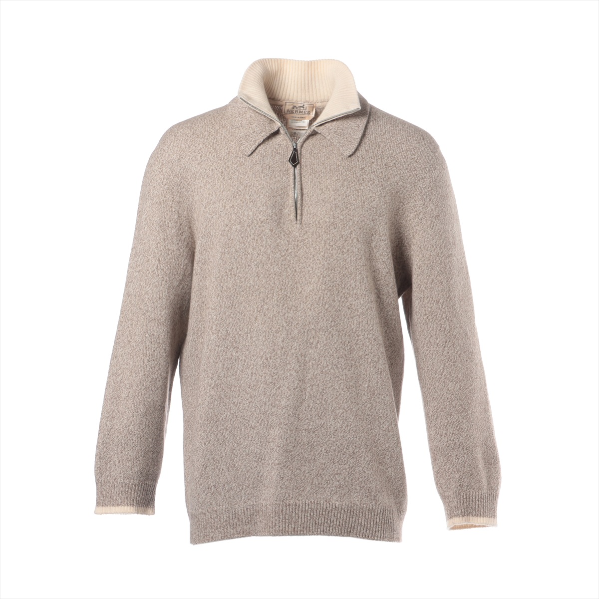 楽天市場】【エルメス】Hermes カシミヤ ハーフジップ ニット ブルゾン
