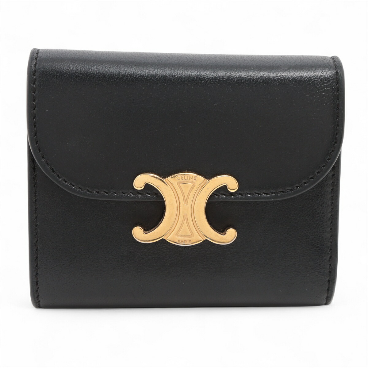 スモール フラップウォレット トリオンフ CELINE 3つ折り 財布 楽天市場】【未使用品】セリーヌ 財布 トリオンフ スモールフラップ
