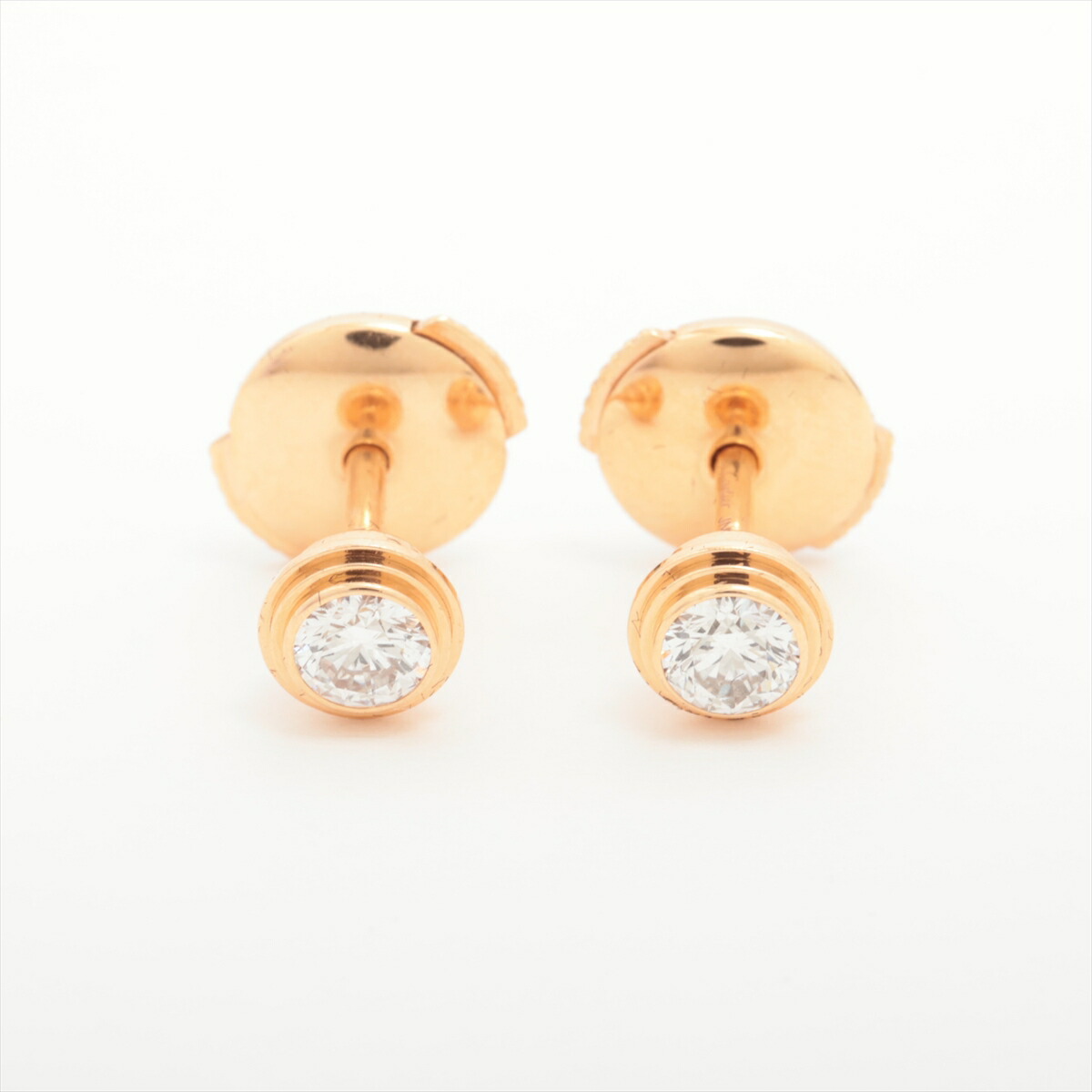 楽天市場】カルティエ ピアス K18PG ダイヤ2P(0.26ct) ダムールピアス