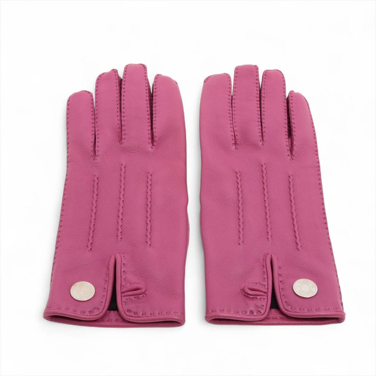 【中古】エルメス セリエ グローブ 6 1/2 ラムスキン パープル｜ALLU 店
