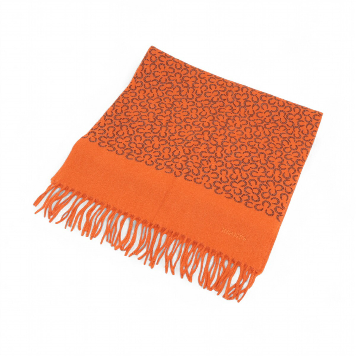 エルメス　マフラー　アンタルラック　エケストル　グレー　美品 エルメス マフラー メタル・エケストル 40×170 トープ / グレージュ