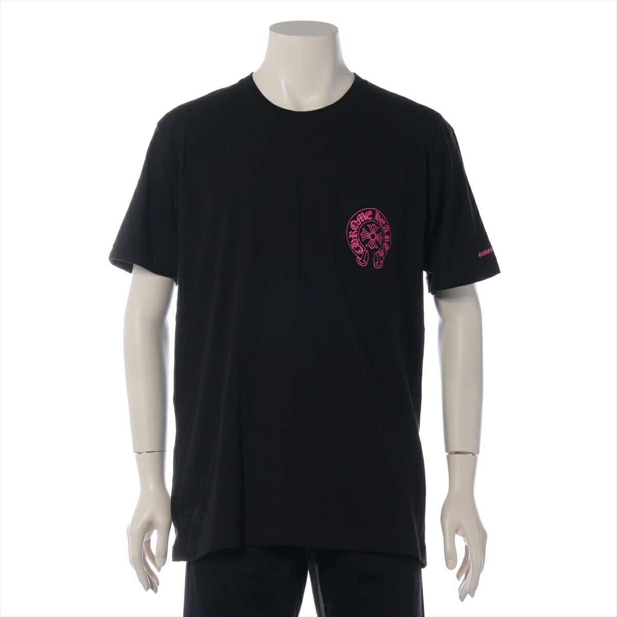 楽天市場】再入荷CHROME HEARTSクロムハーツホースシューTシャツblack