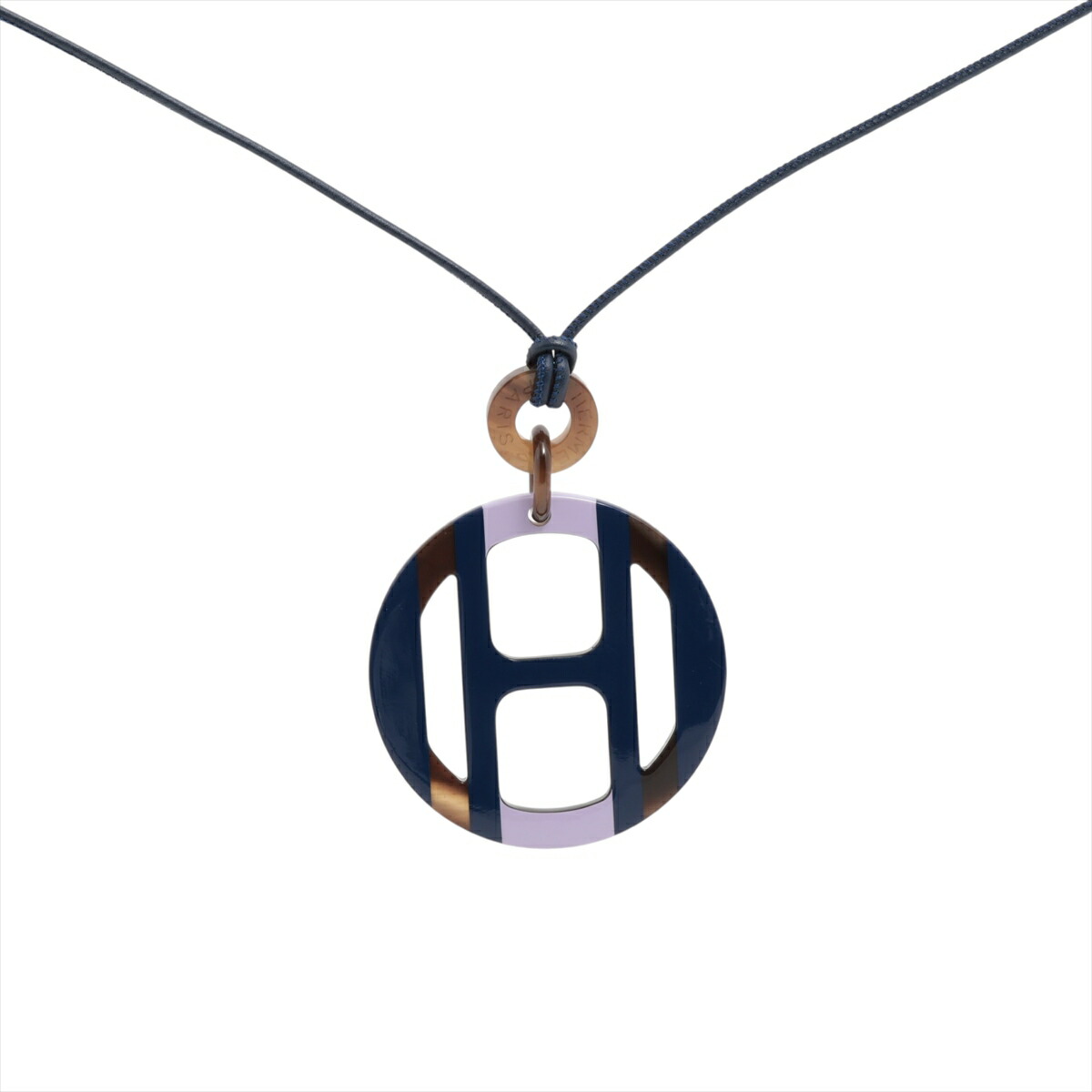 楽天市場】エルメス HERMES Hエキップ バッファローホーン ペンダント