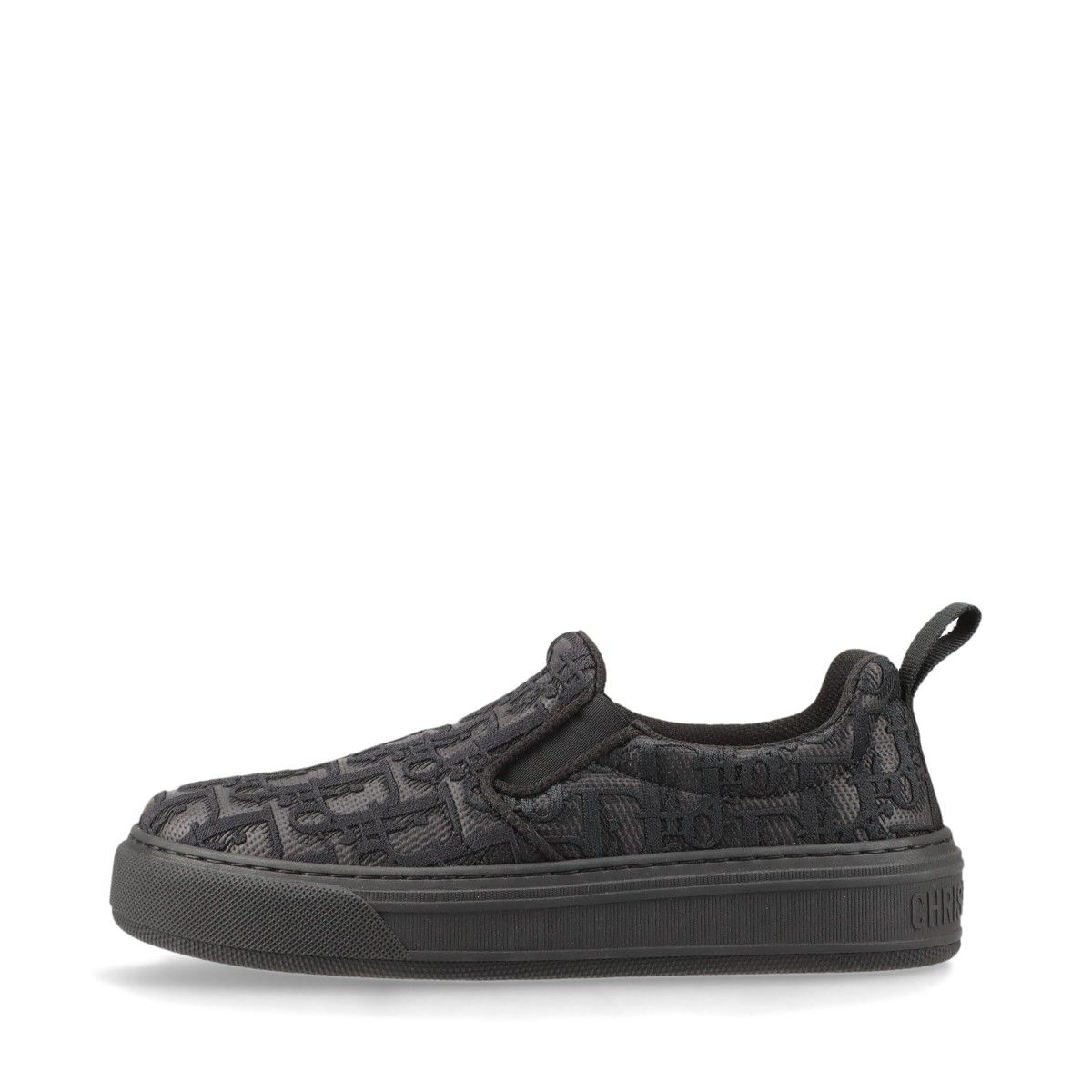 【中古】ディオール Dior Solar 織り地 スリッポン EU36 レディース 黒いこと オブ西洋葱 箱 保護すること袋あり