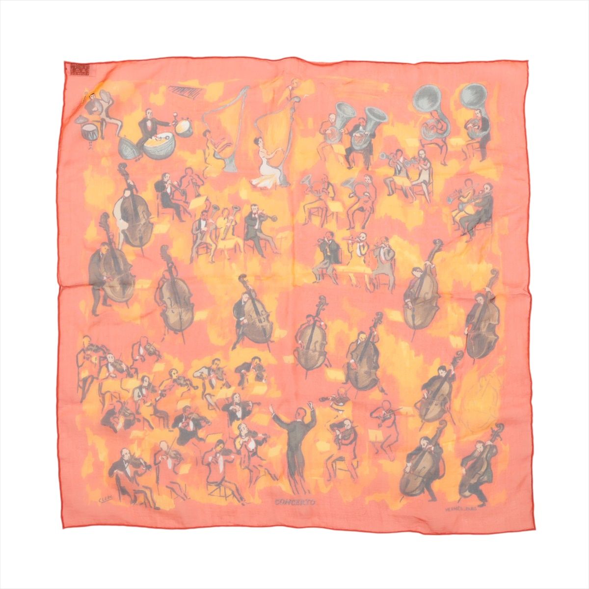 楽天市場】美品 HERMES エルメス カレ45 LART DECRIRE 書の芸術