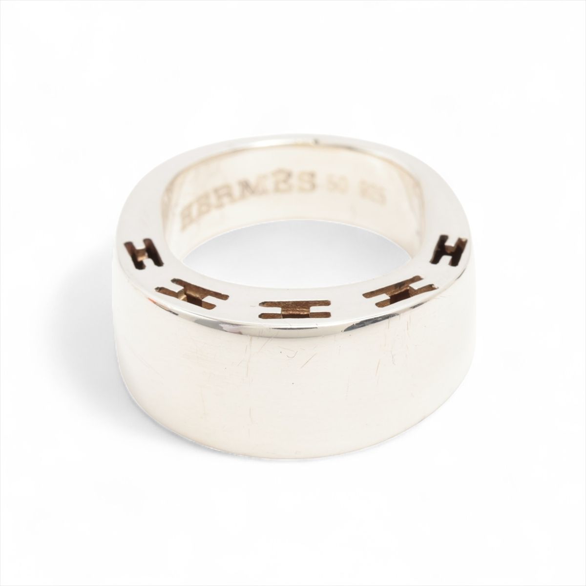 【中古】エルメス クラルテ 輪っか 50 925 6.0g しろがね色