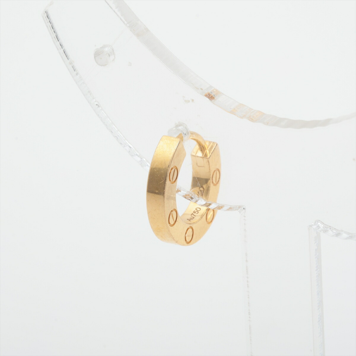 楽天市場】カルティエ Cartier ピアス ラブ シングル B8301421