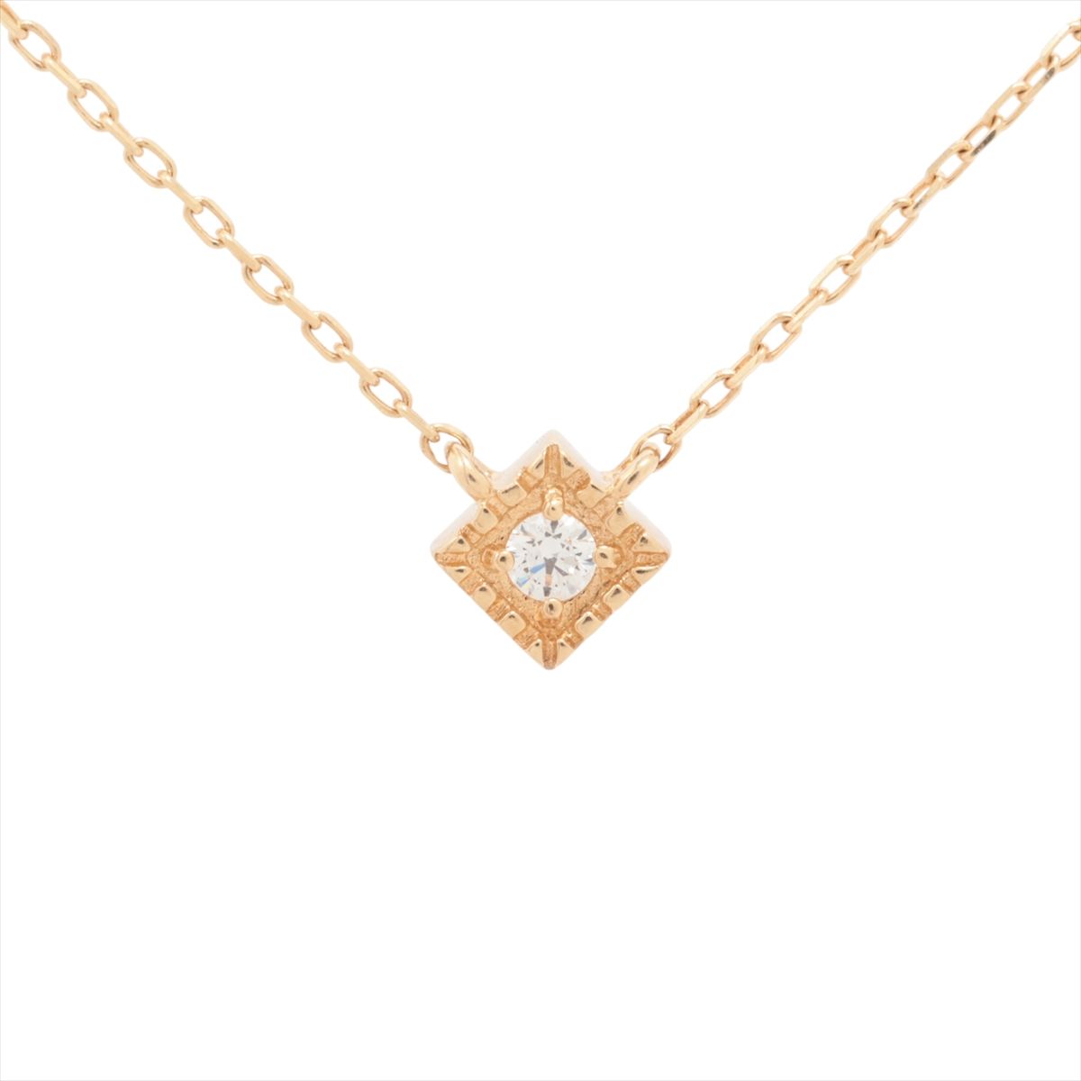 【中古】エテ 色石 ネックレス K10(YG) 1.0g