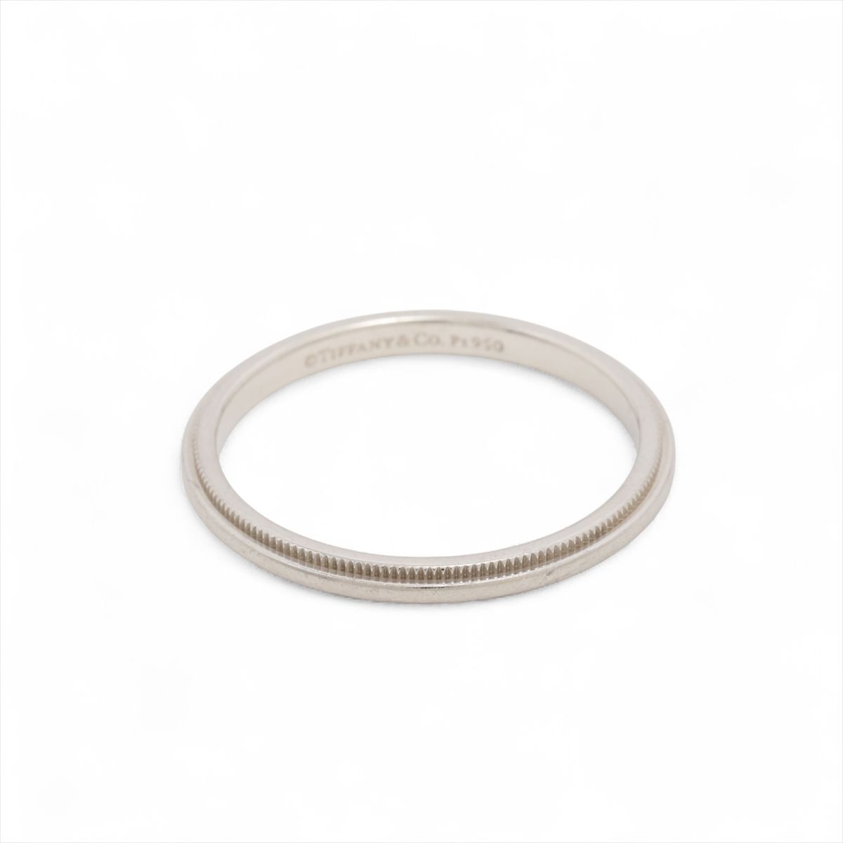 楽天市場】ティファニー 指輪 Pt950 ミルグレインバンドリング 幅3ミリ