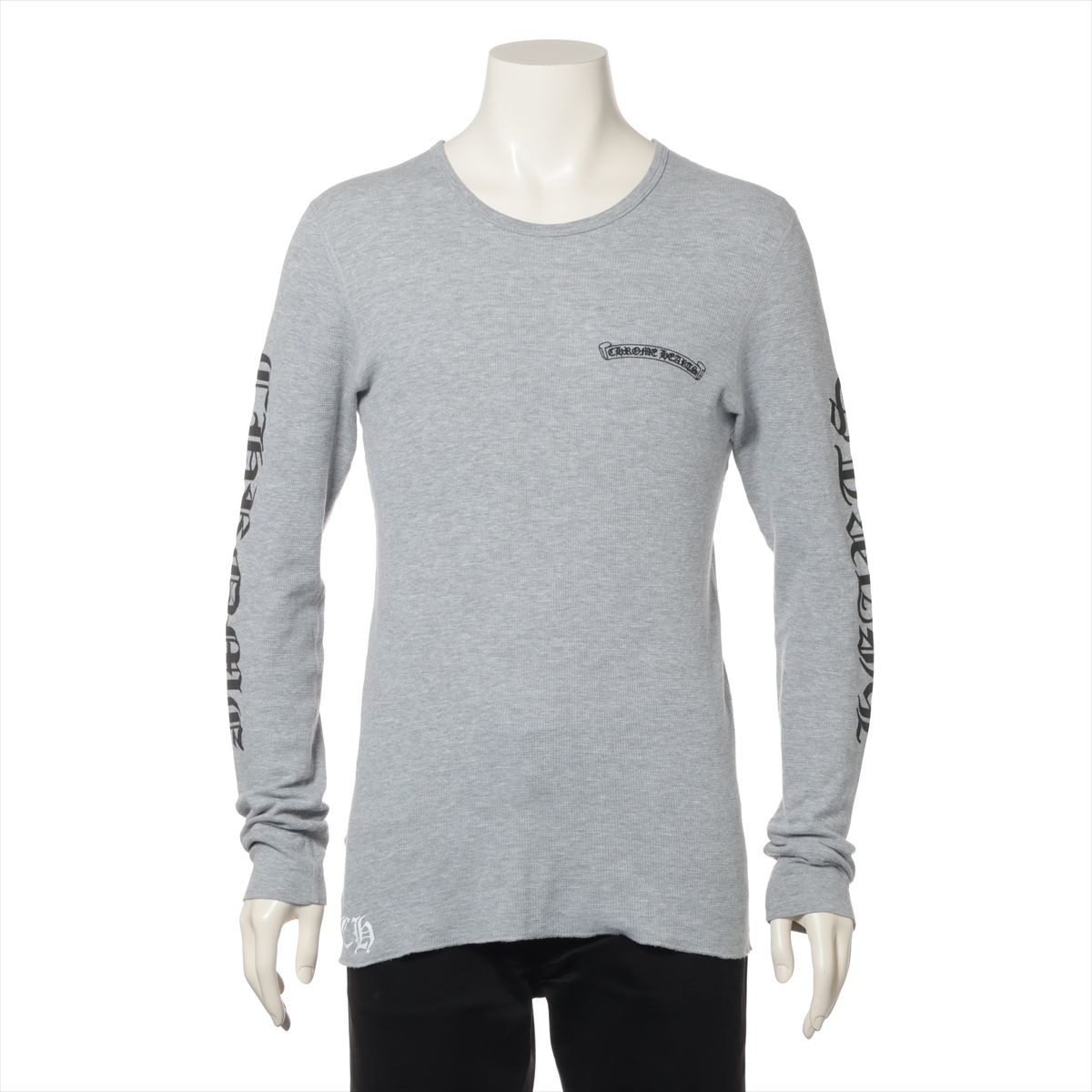 楽天市場】クロムハーツ ロングTシャツ シルバーボタン/スクロール