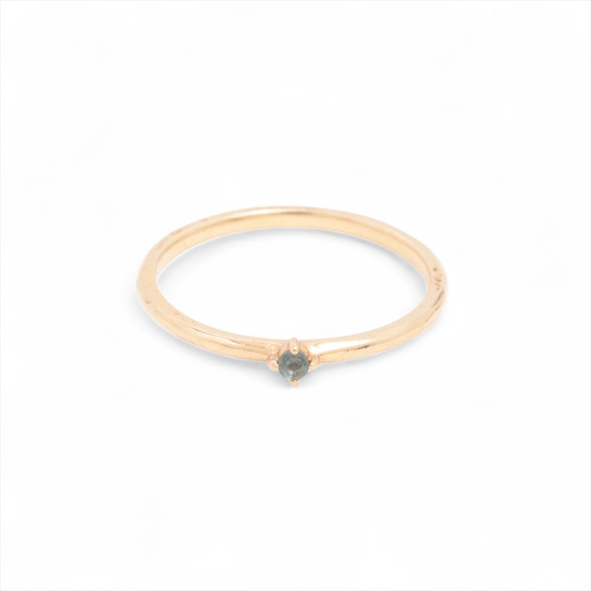 【中古】エテ 色石 リング K10(YG) 0.5g