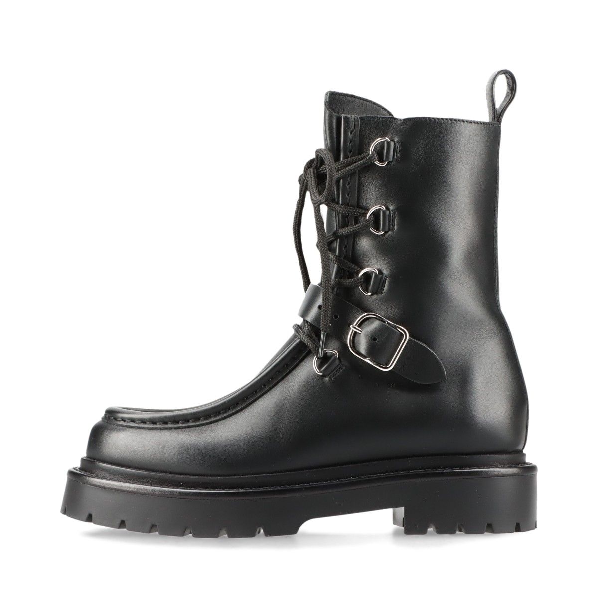 【中古】エルメス 25AW レザー ショートブーツ 36 レディース ブラック レースアップ 厚底 ラバーソール 箱 保存袋あり ランド｜ALLU 店 116,854円
