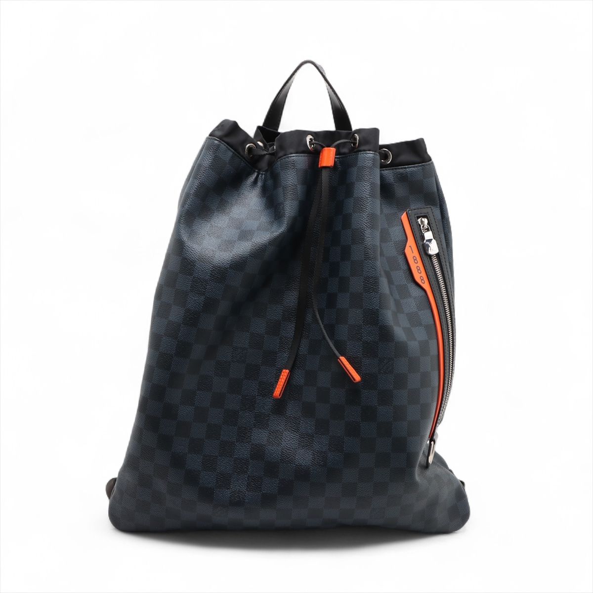 【中古】ヴィトン ダミエ  青緑色 体育館御徒面子 N40170 黒いこと RFID化学反応あり