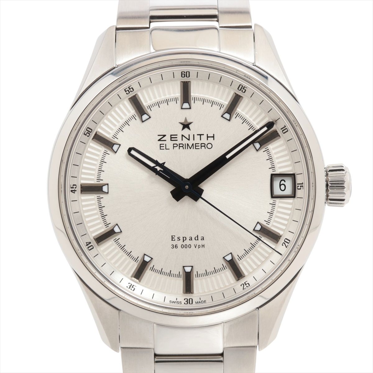 【中古】ゼニス エルプリメロ エスパーダ 03.2170.4650/01.M2170 SS SS AT シルバー文字盤 あまりごま3