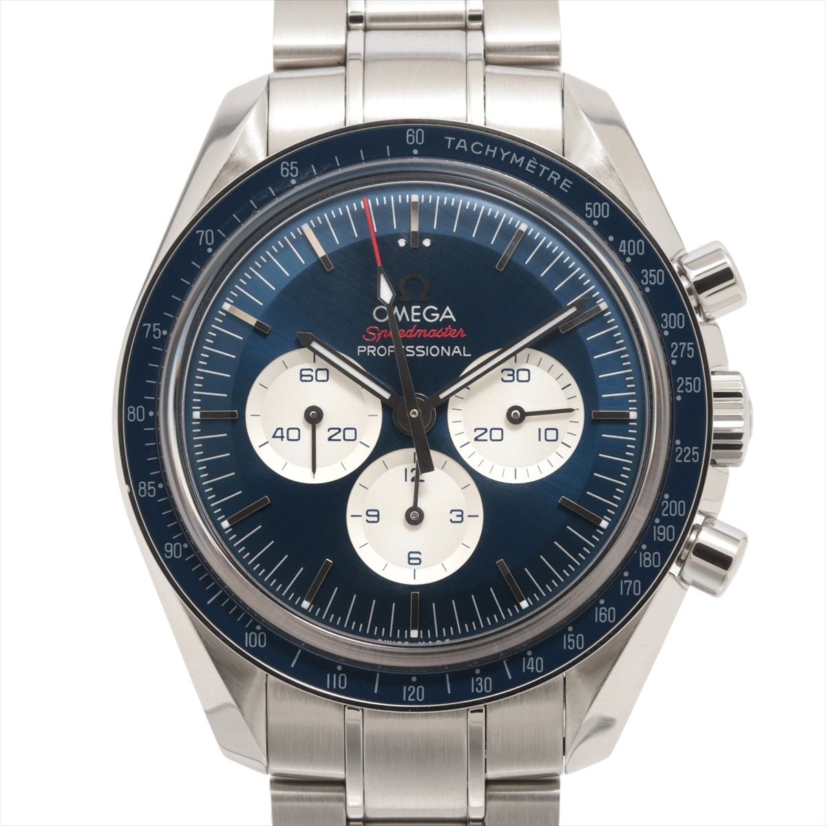 【中古】オメガ スピードマスター プロフェッショナル 東京 2020 リミテッドエディション 522.30.42.30.03.001 SS SS 手巻き ブルー文字盤｜ALLU 店