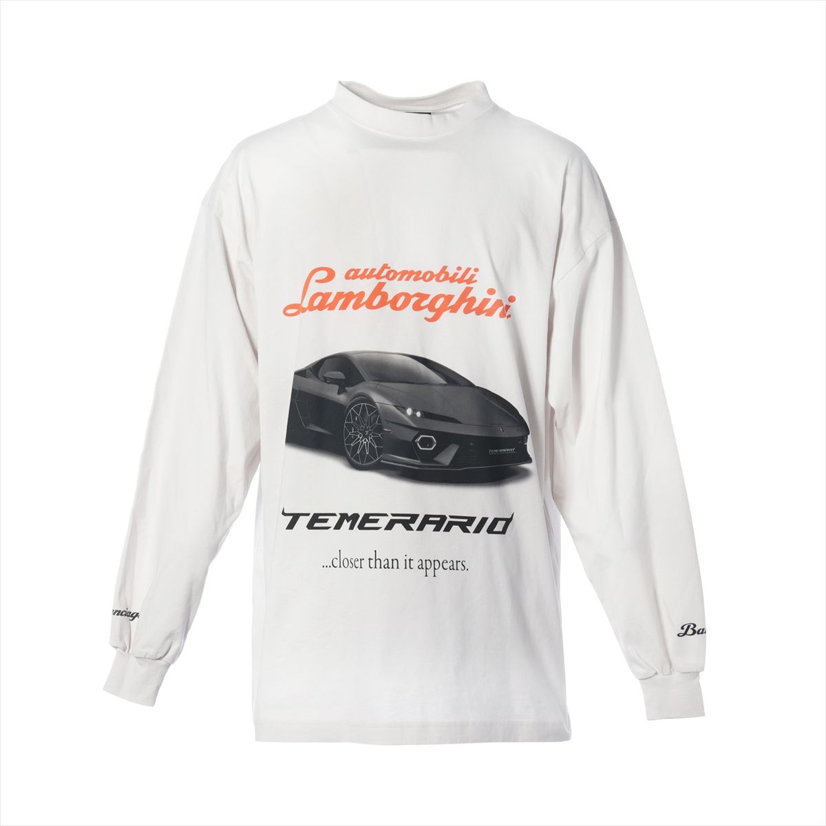 【中古】バレンシアガ×ランボルギーニ 24年 綿織物×ポリウレタン ロングプルオーバー 1 メンズ 薄墨色  835839