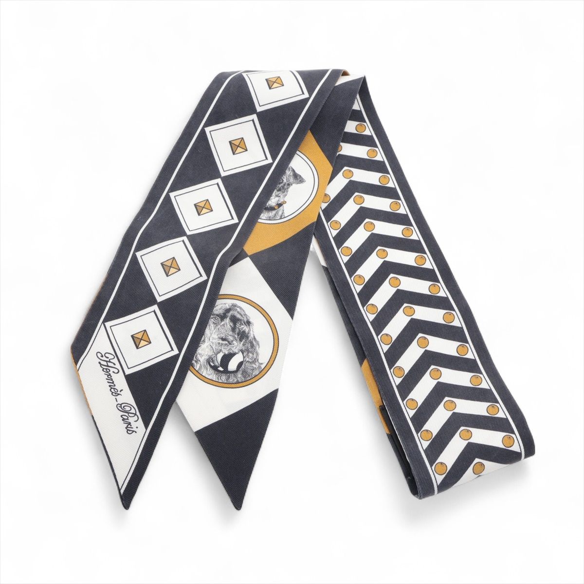 楽天市場】≪新品≫エルメス ツイリー 「colliers et chiens/首輪と犬