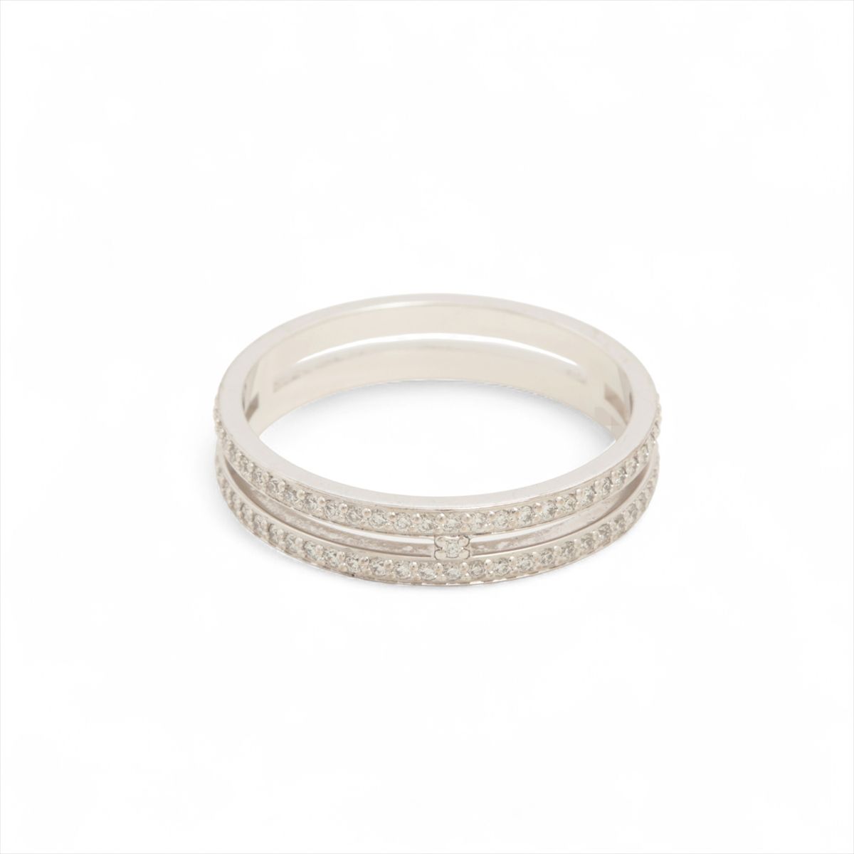 【中古】エルメス アリアンヌ ダイヤ リング 750(WG) 2.7g 51