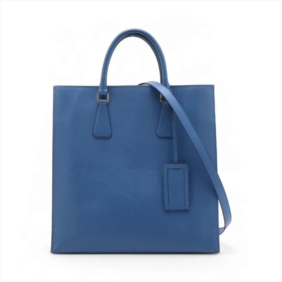 楽天市場】プラダ トートバッグ 青 ブルー系 レザー B+ランク PRADA