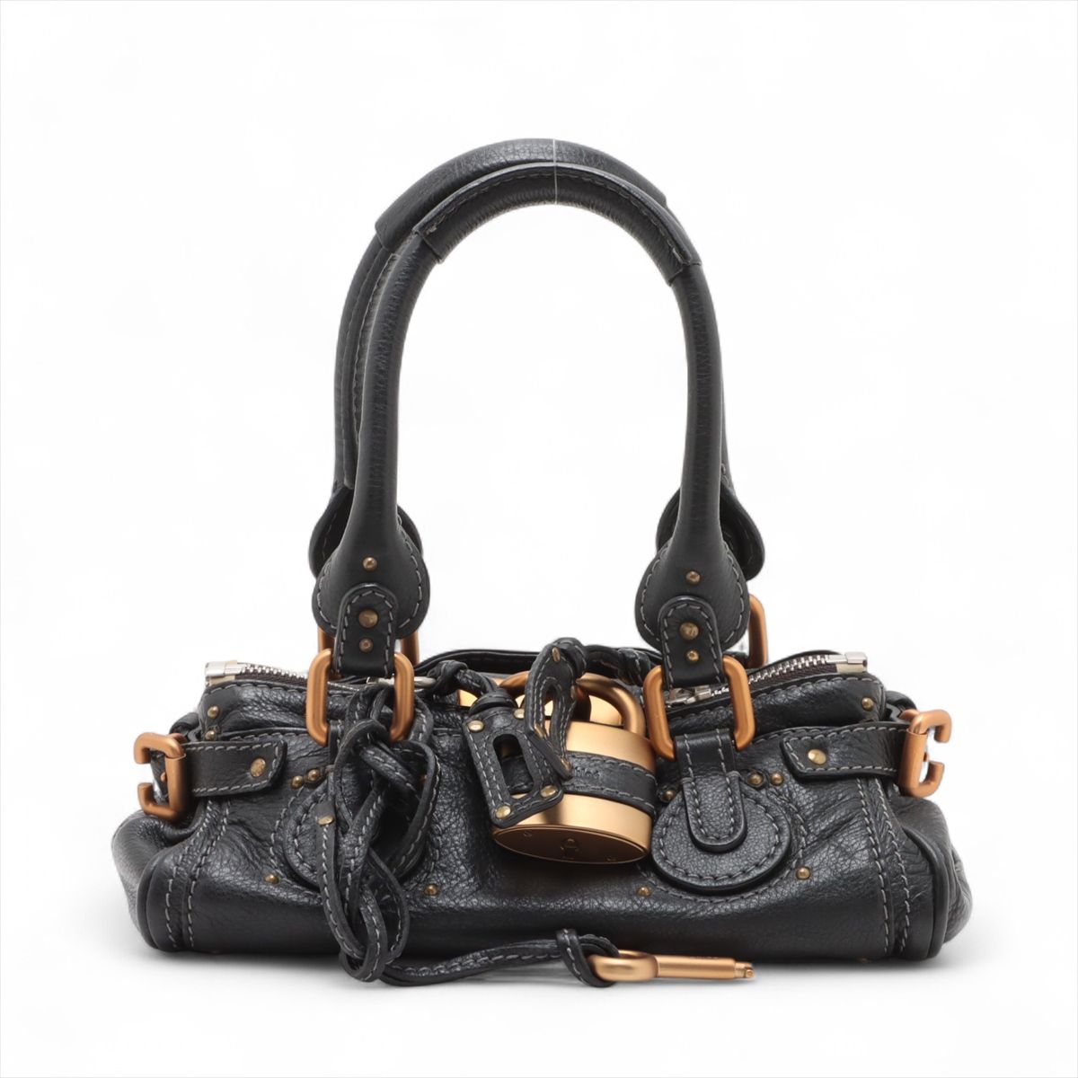 【中古】クロエ パディントン なめし革 ハンドバック 黒いこと