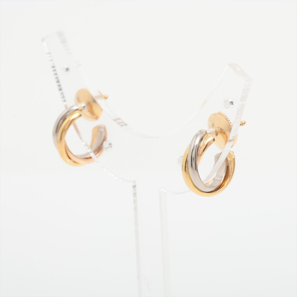 楽天市場】カルティエ ピアス レディース トリニティ 3連 ゴールド