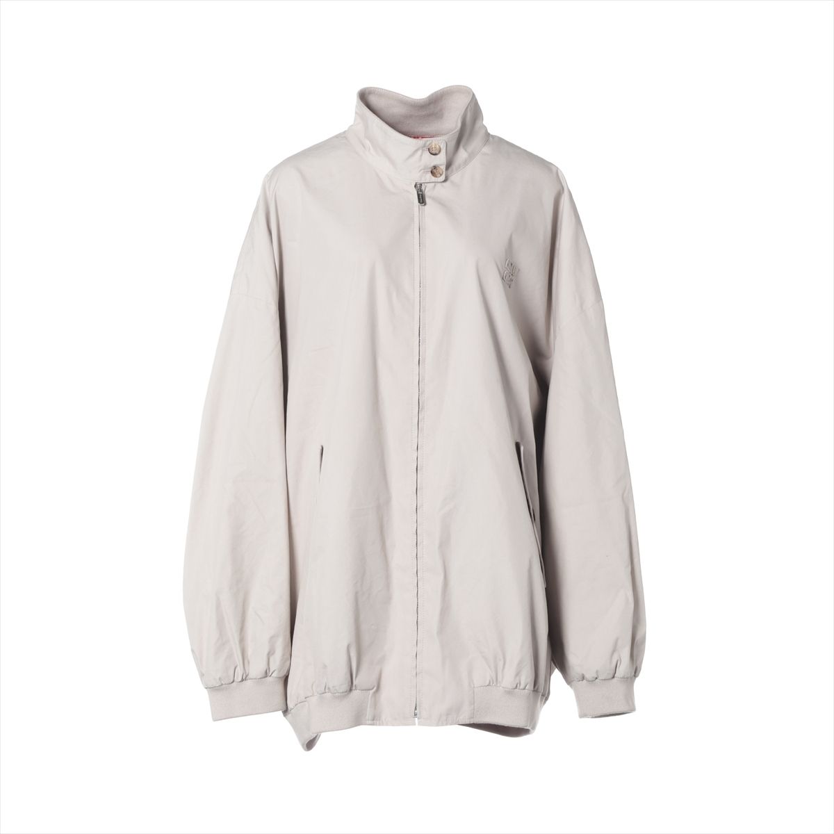【中古】ミュウミュウ 25SS コットン×ポリエステル ブルゾン 44 レディース ベージュ ML1267 パナマコットンジャケット|ALLU 店