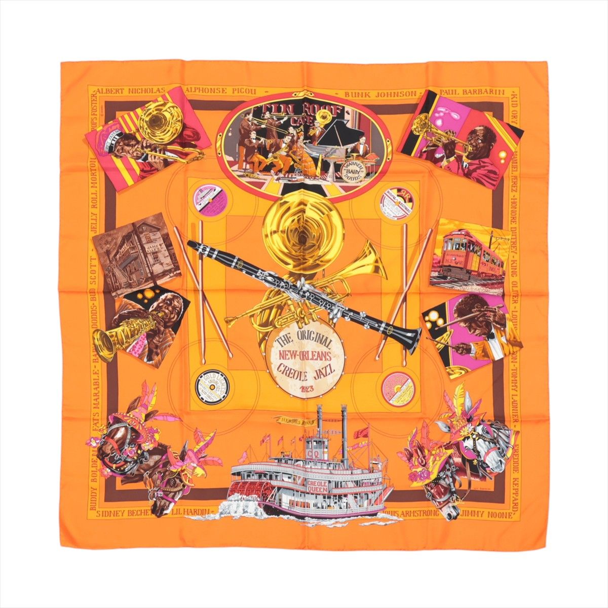 楽天市場】【中古】HERMES エルメス カレ90 Danse Pacifique ダンス