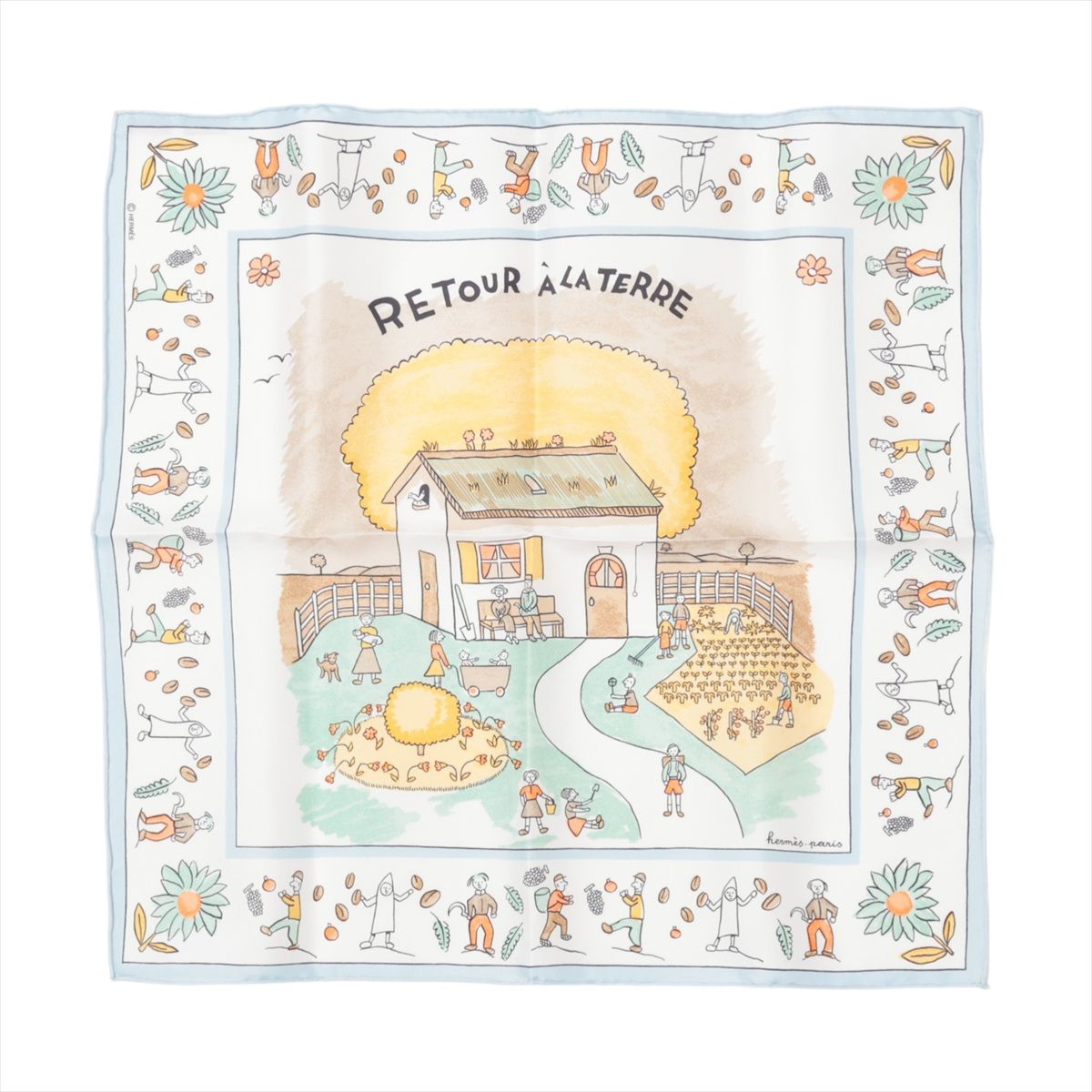 楽天市場】【美品】HERMES エルメス カレ45 スカーフ 『Un Jardin sur