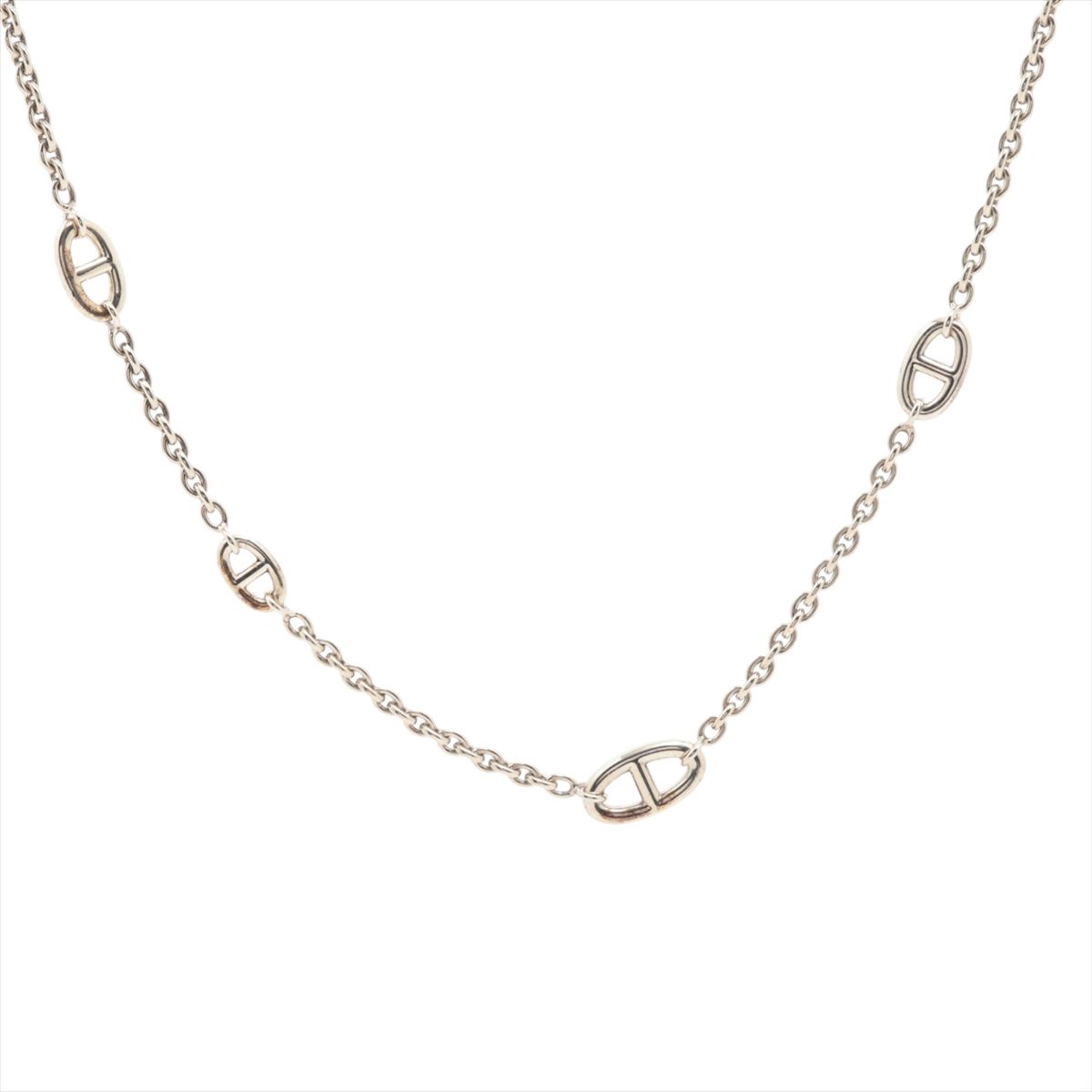 【中古】エルメス シェーヌダンクル ファランドール 2019 ネックレス 925 102.5g シルバー｜ALLU 店