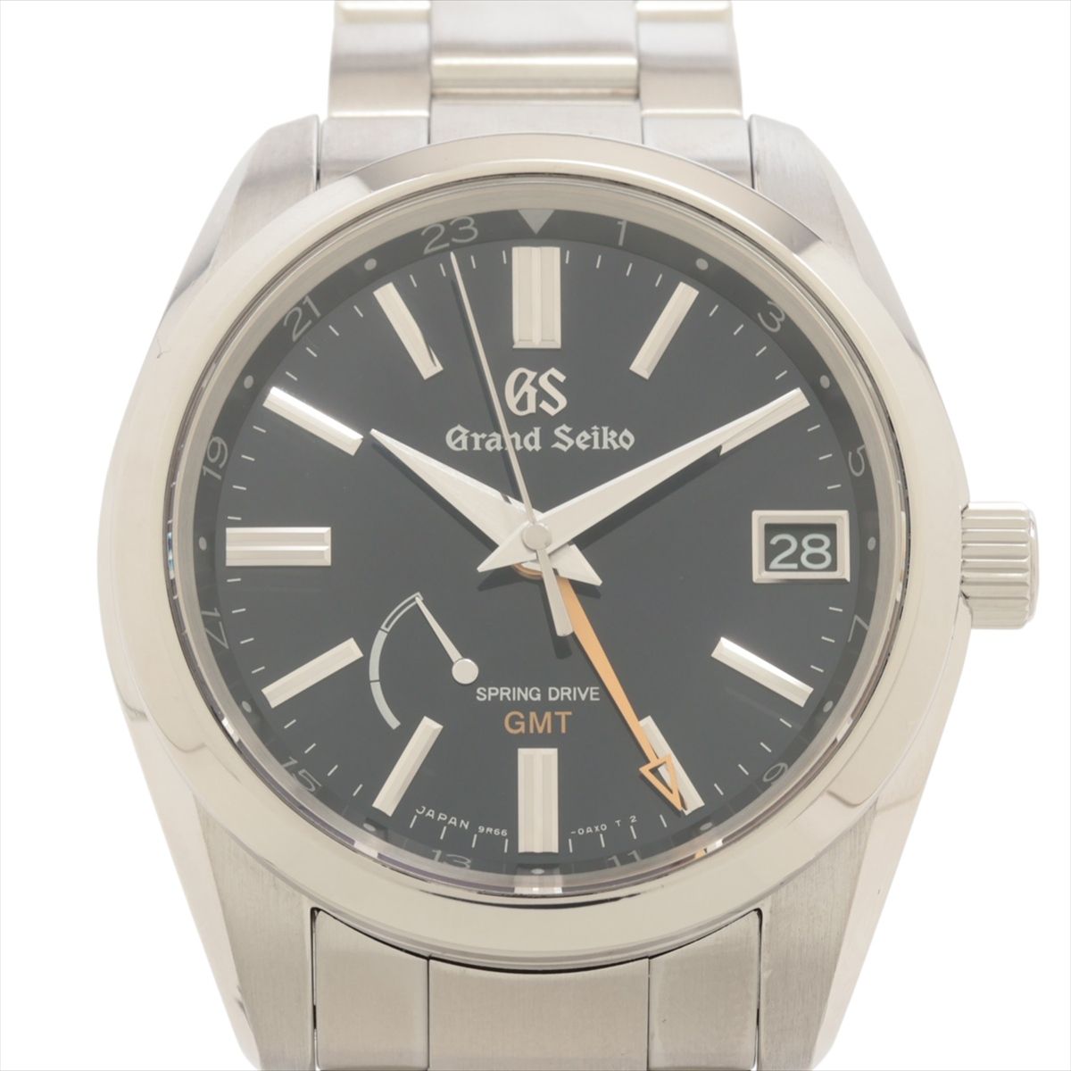 【中古】グランドセイコー スプリングドライブ GMT SBGE281 SS SS AT ブルー文字盤