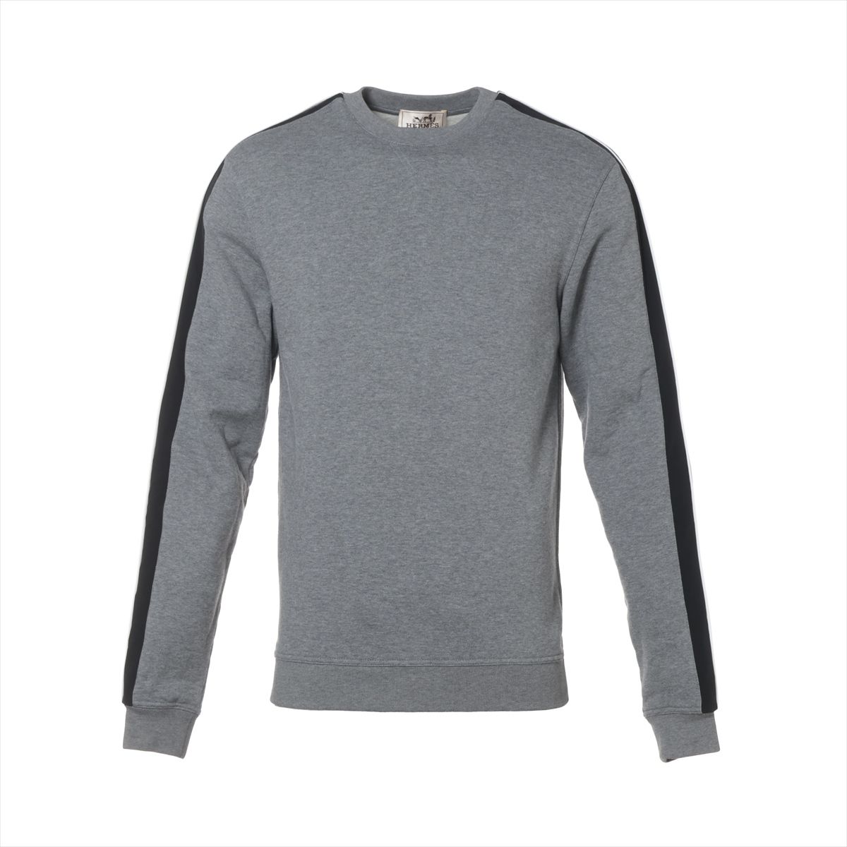 【中古】エルメス 23AW コットン スウェット XS メンズ グレー 32-5722 ランH