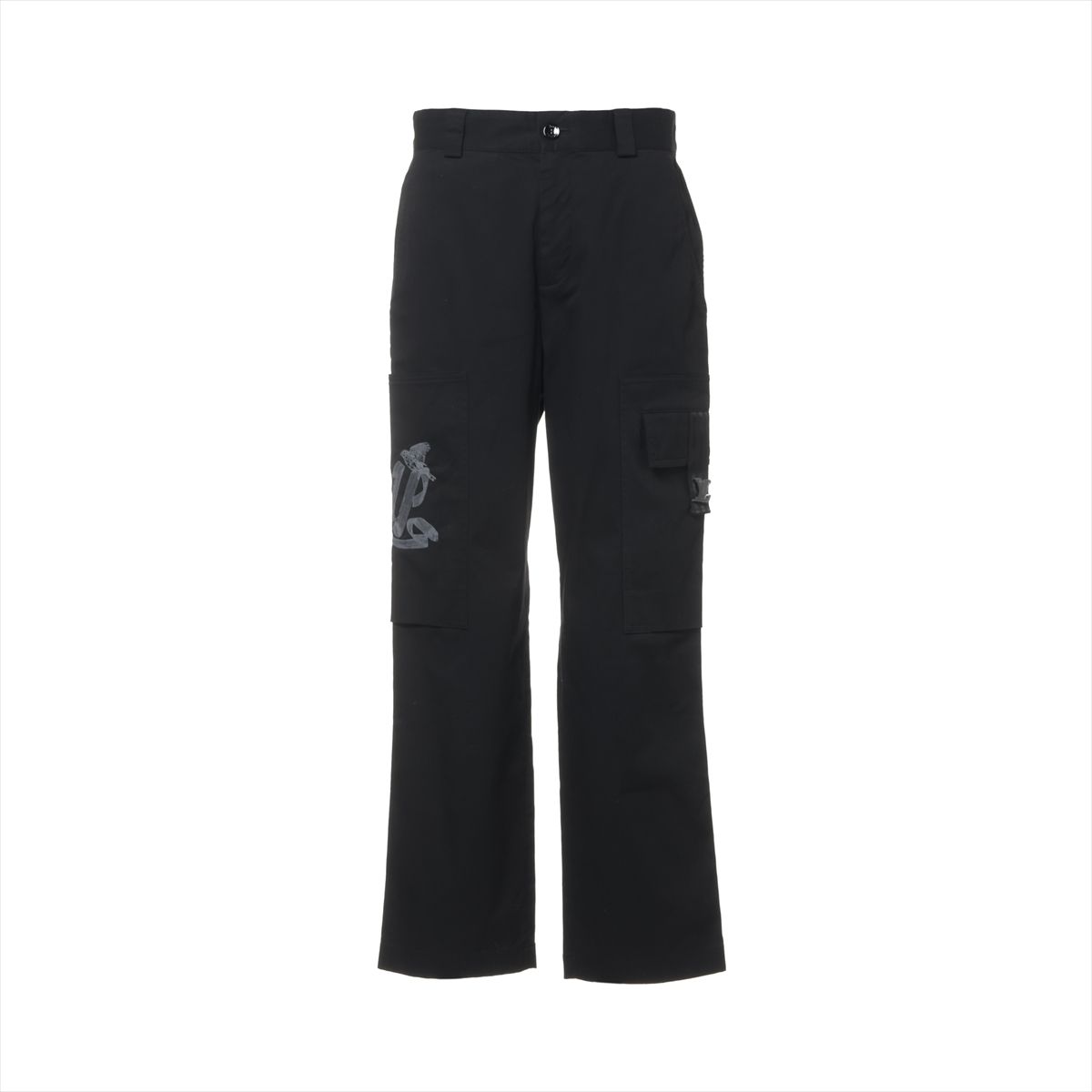 【中古】ヴィトン 23AW コットン×ポリウレタン チノパンツ 44 メンズ ブラック RM232