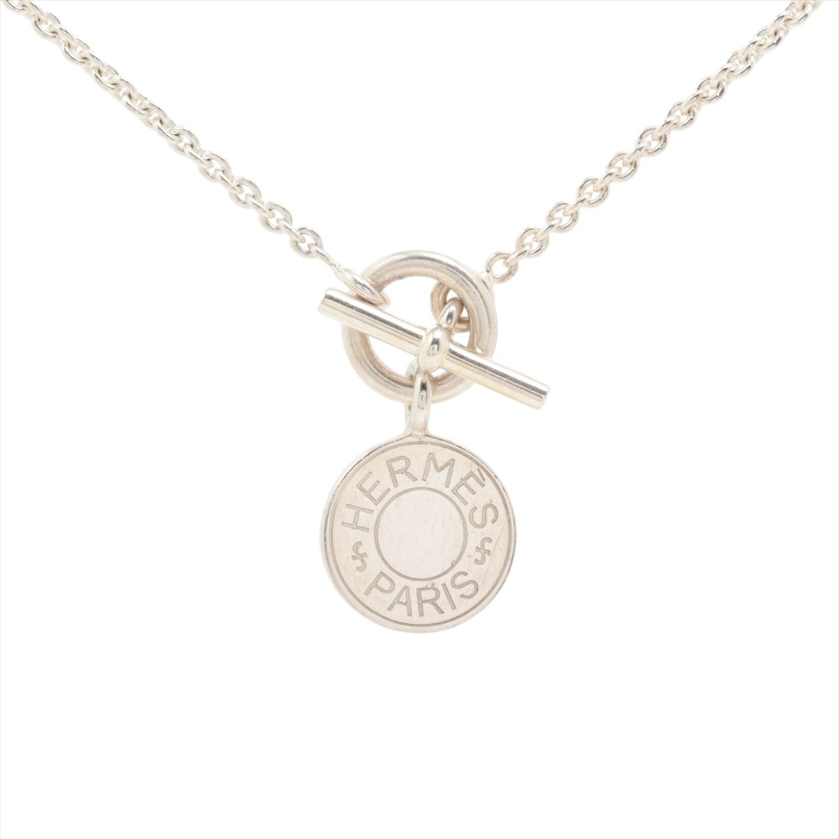 【中古】エルメス アミュレット セリエ ネックレス 925 10.0g シルバー