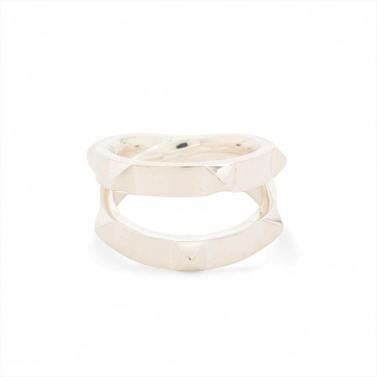 【中古】エルメス クルードゥＨ ダブル 2024 リング 54 925 11.3g シルバー｜ALLU 店 108,427円