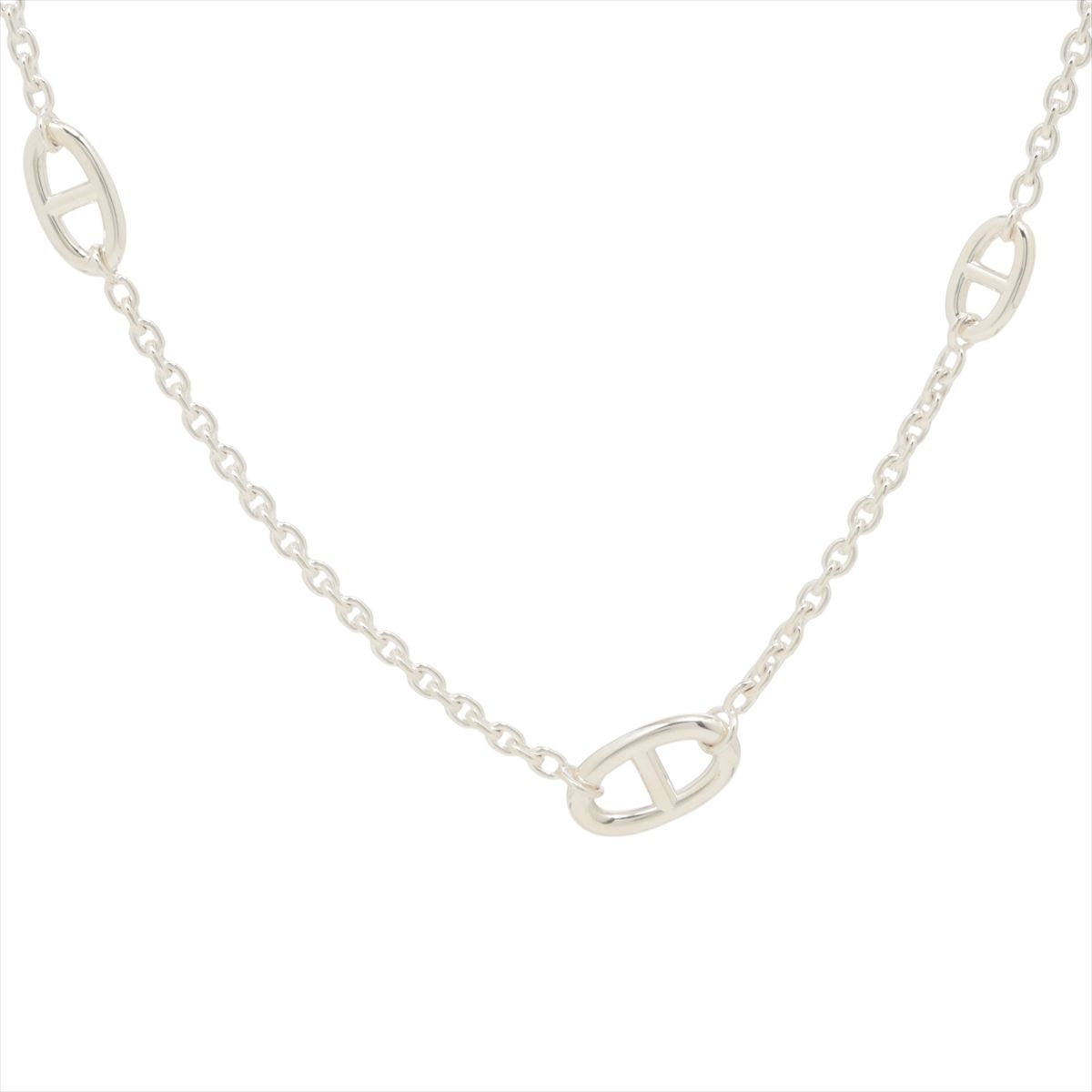 【中古】エルメス シェーヌダンクル ファランドール 2024 ネックレス 925 70.4g シルバー
